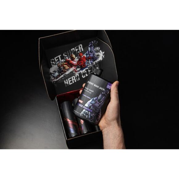 Every Man Jack Marvel Collectors Box Body Wash Gift Set. Spiderman Ironman Thor - Picture 4 of 5